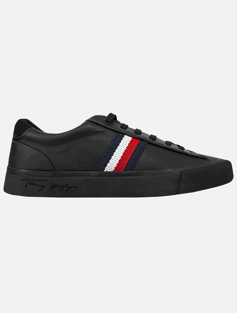 Tênis Tommy Hilfiger Masculino Couro Dino 24A Preto