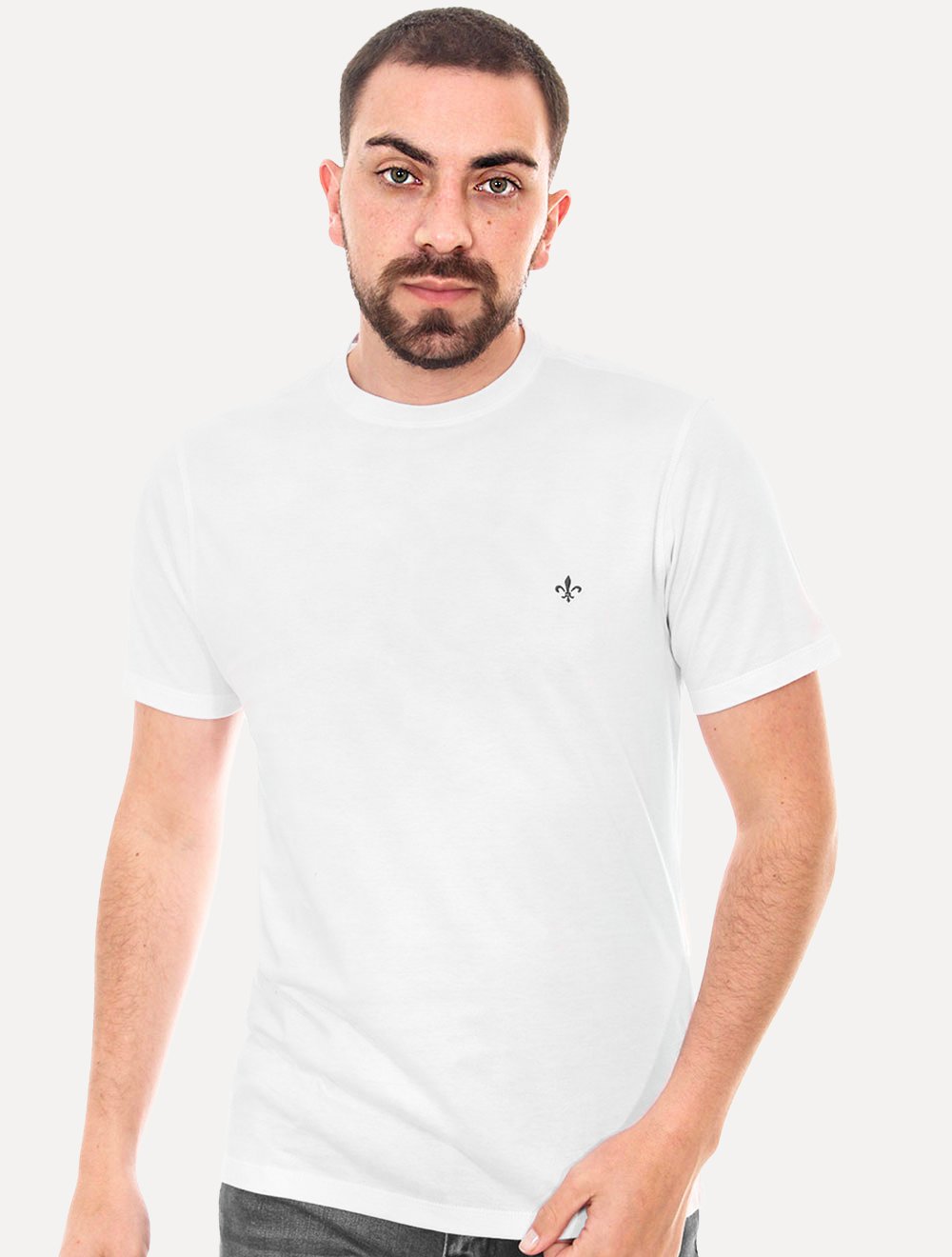 Camiseta Dudalina Masculina Regular Dark Icon Branca