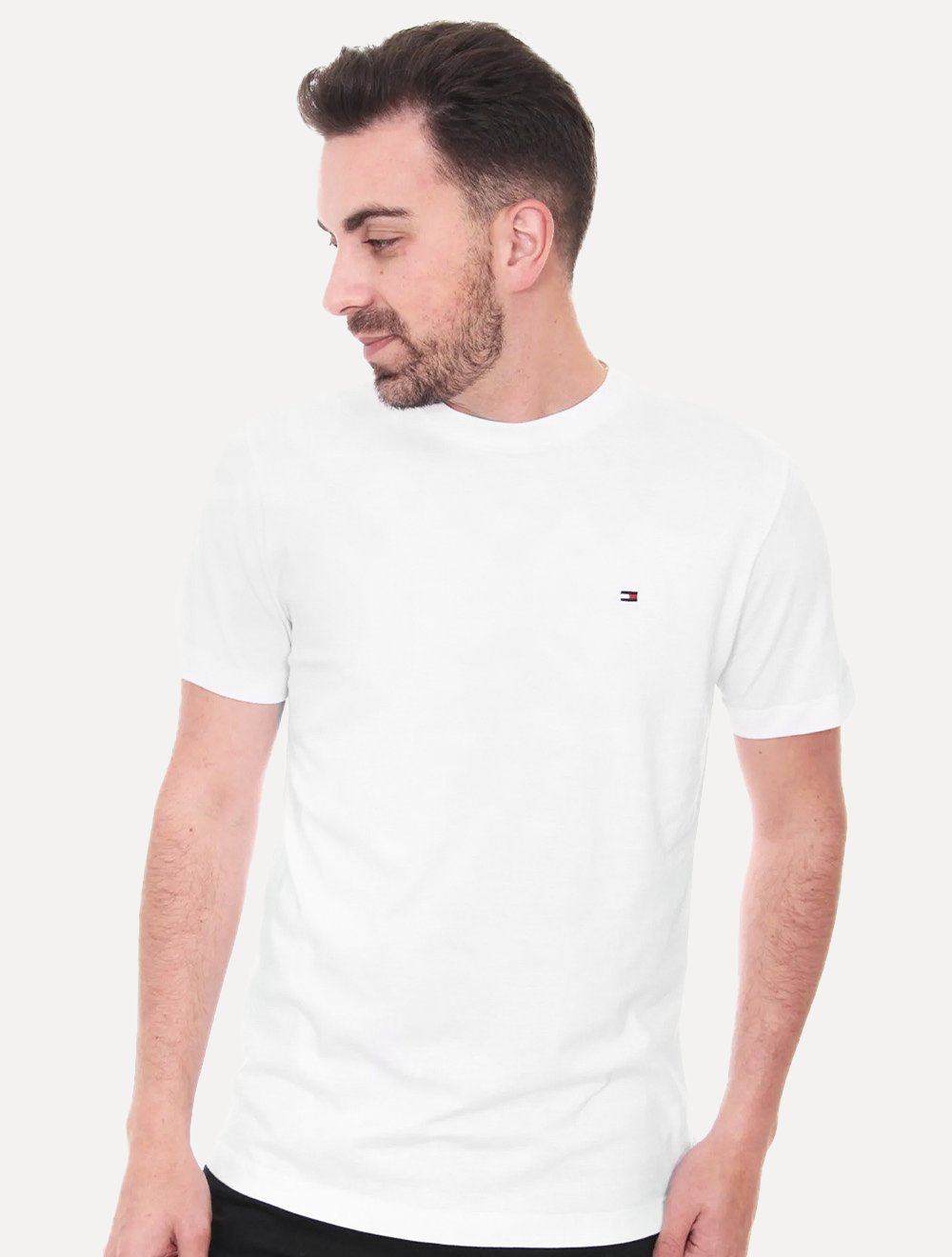 Camiseta Tommy Hilfiger Masculina Essential Cotton Branca