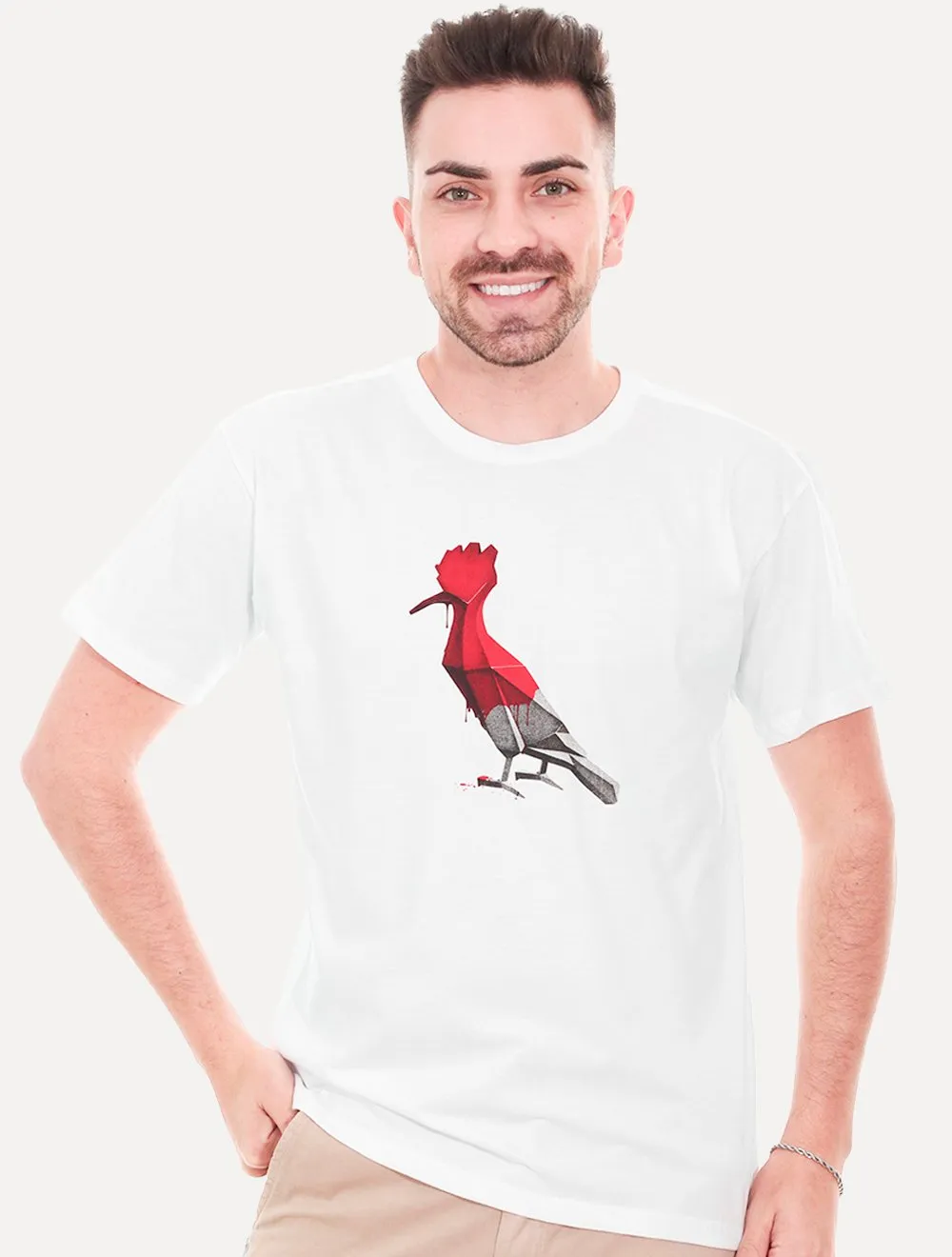 Camiseta Reserva Masculina Painted Woodpecker Branca
