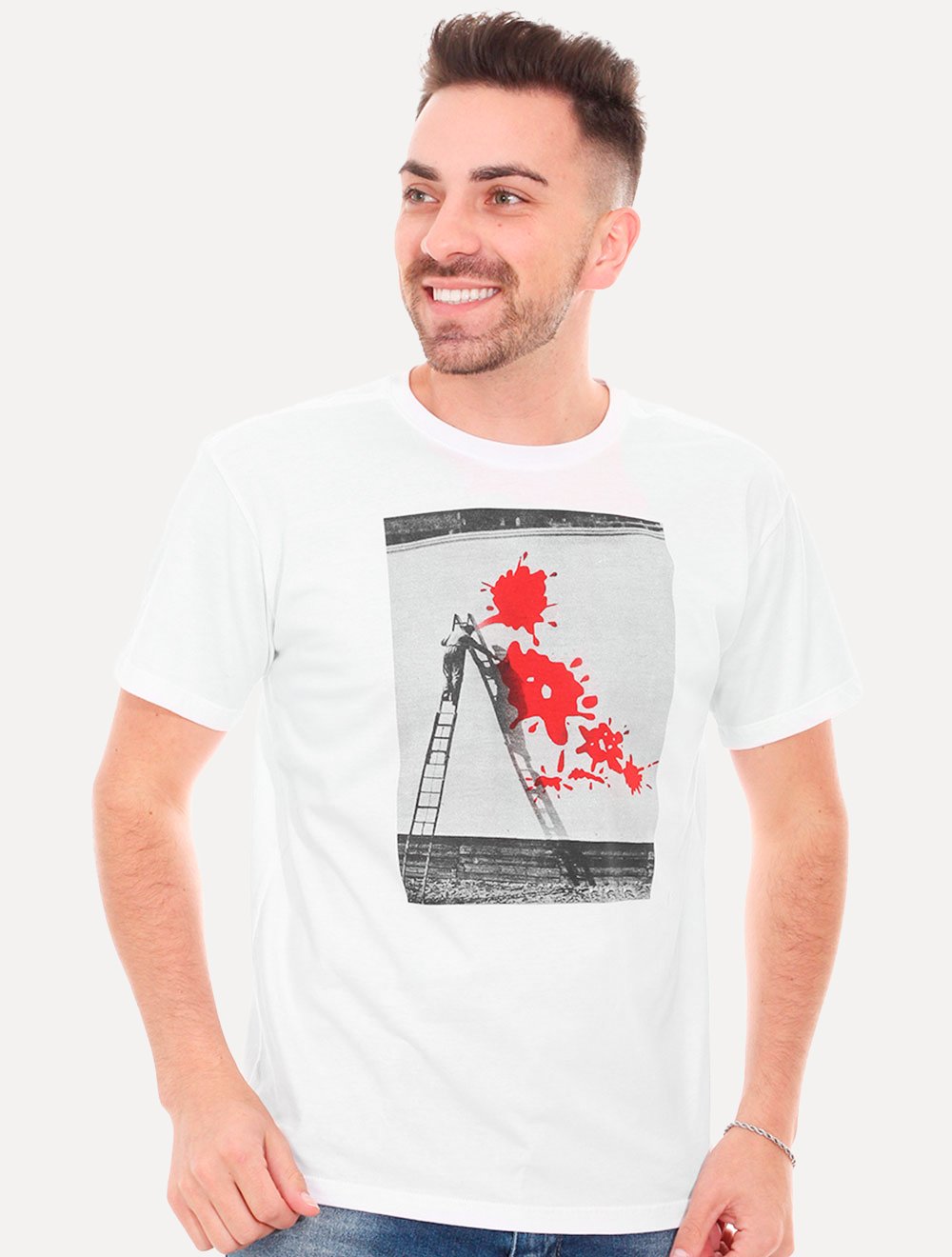 Camiseta Reserva Masculina Woodpecker Painter Branca