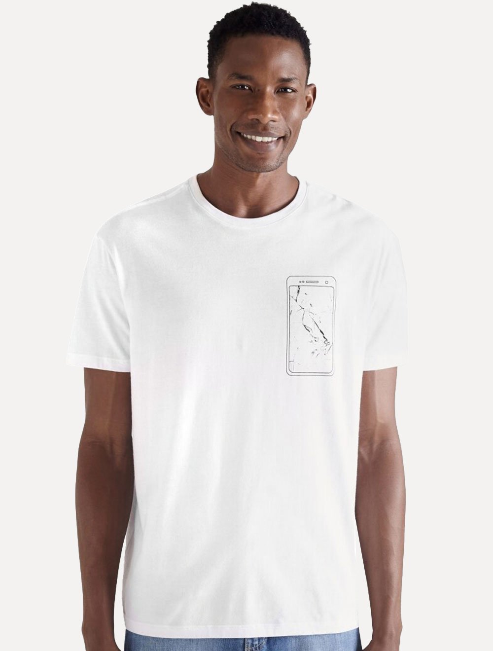 Camiseta Reserva Masculina Mirror Vj Branca