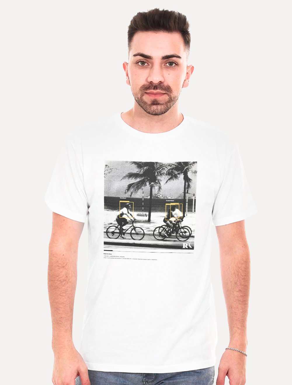 Camiseta Reserva Masculina Role de Bike Branca