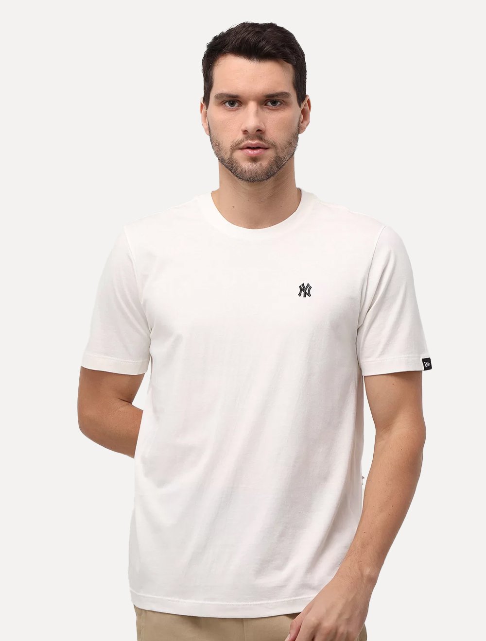 Camiseta New Era Masculina New York Yankees Icon Off-White