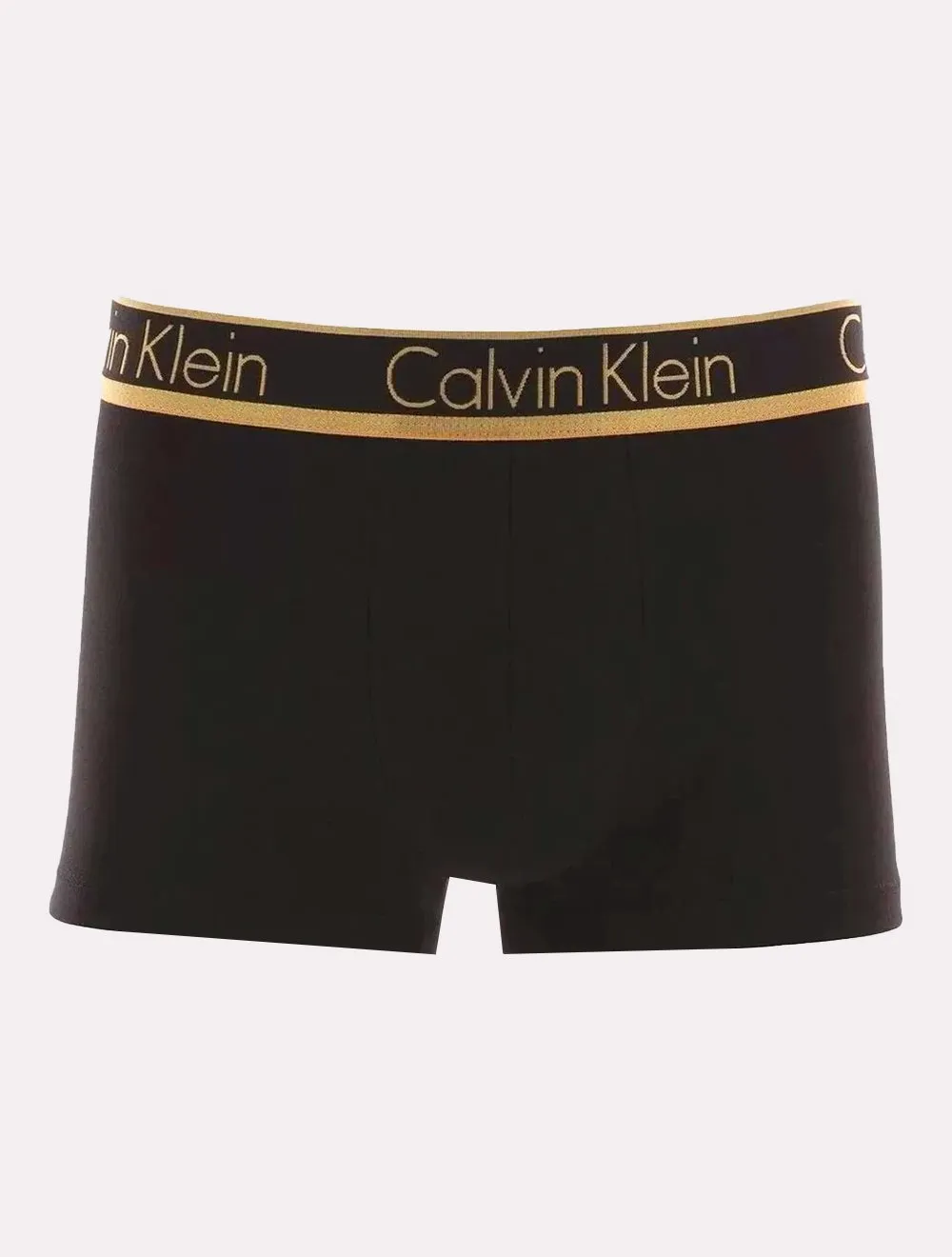 Cueca Calvin Klein Trunk Modal Dourado C10.03 PT03 Preta 1UN