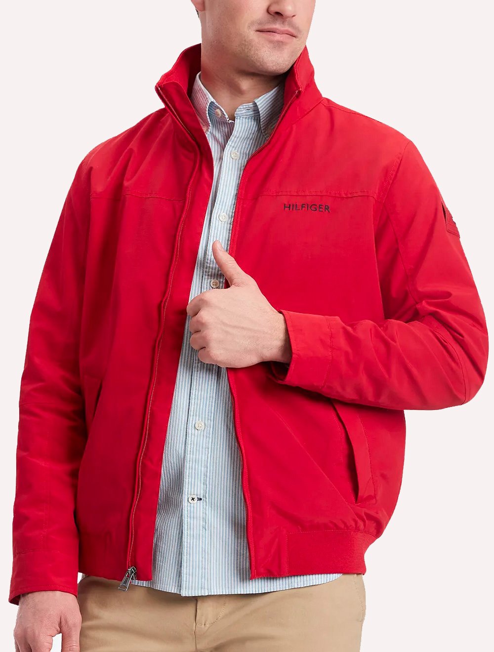 Jaqueta Tommy Hilfiger Masculina Sustainable Regatta Jacket Vermelha