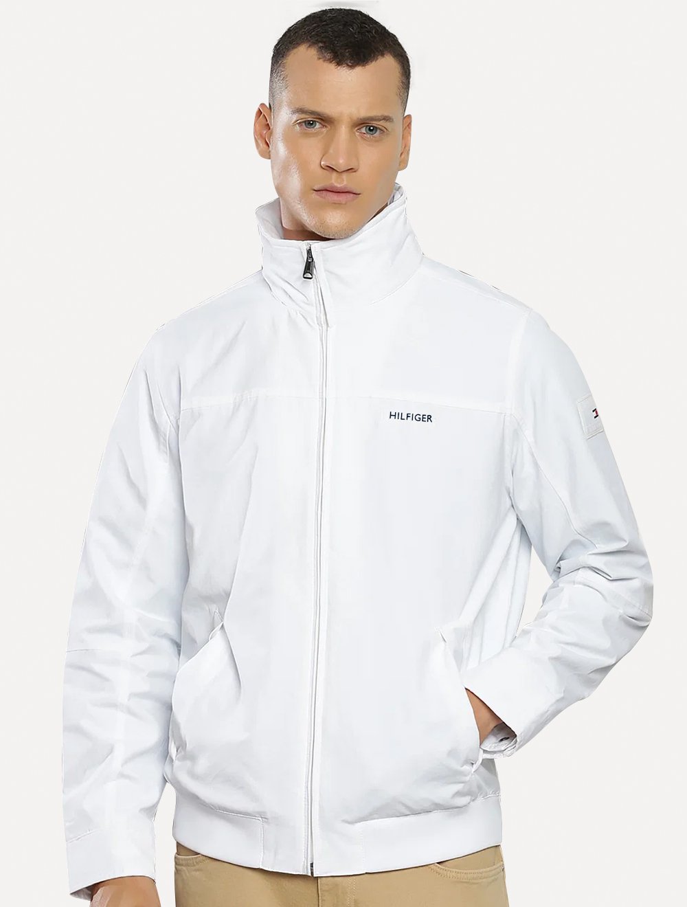 Jaqueta Tommy Hilfiger Masculina Sustainable Regatta Jacket Branca