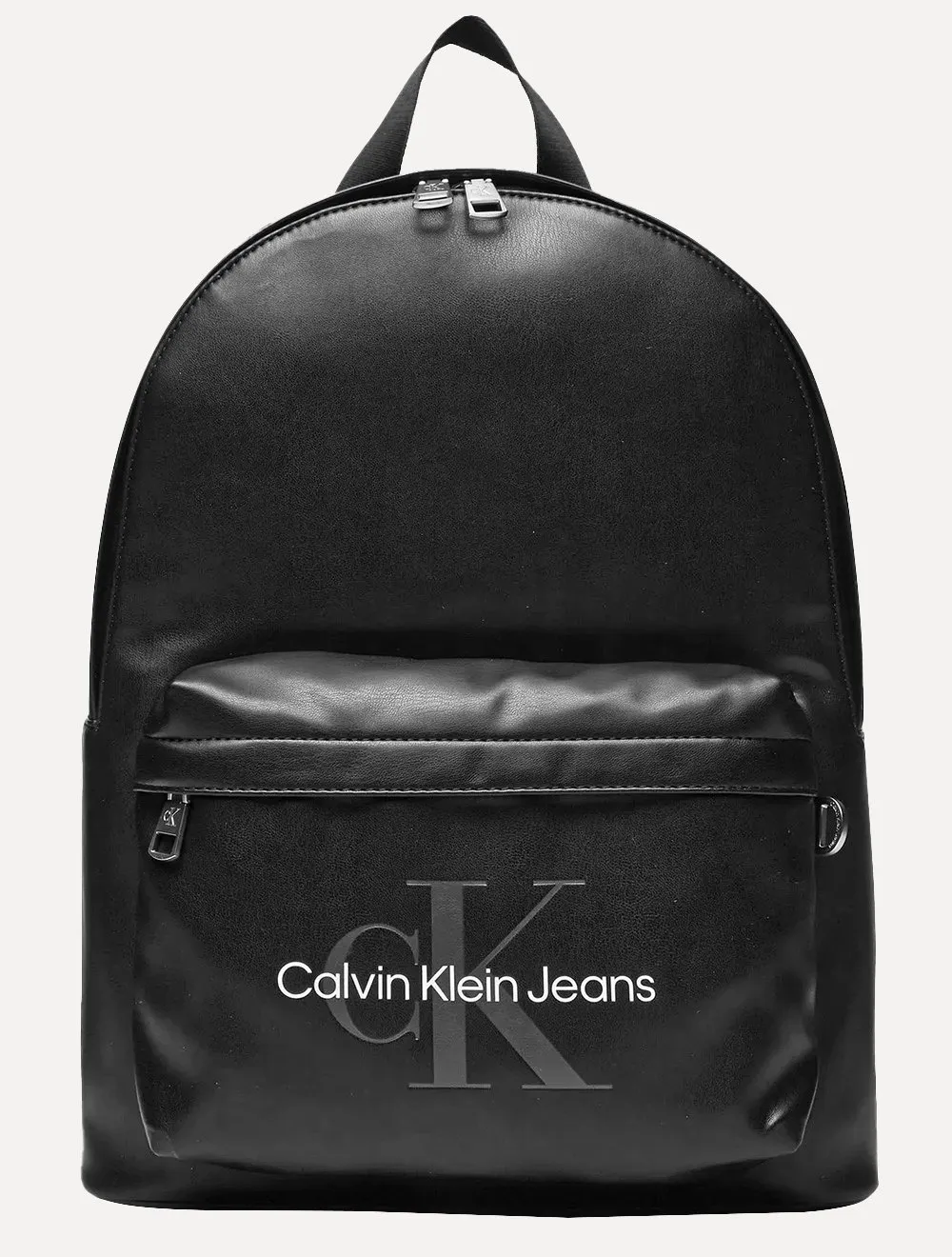 Mochila Calvin Klein Masculina Front Re Issue Logo Preta