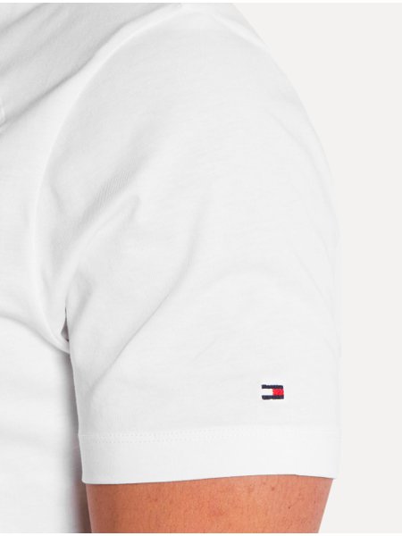 Camiseta Tommy Hilfiger Masculina Small Monogram Branca