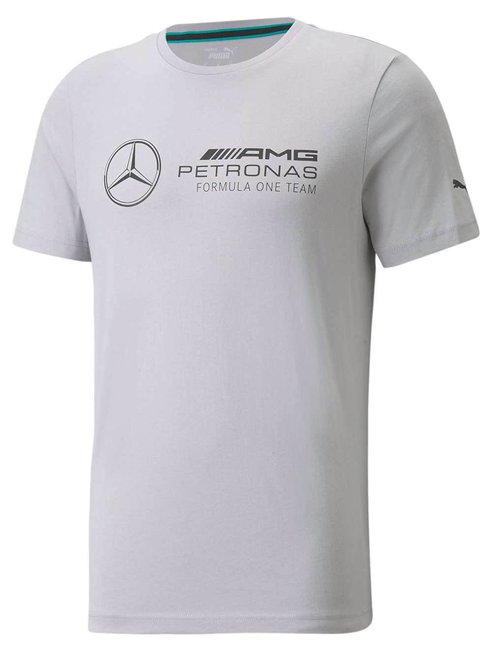Camiseta Puma Masculina Mercedes F1 Logo Silver Cinza