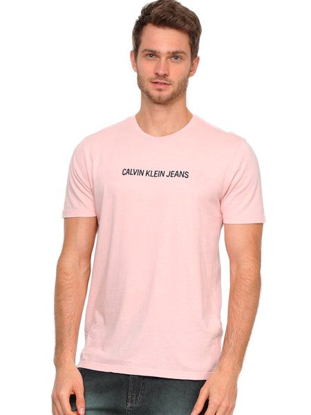 camiseta calvin klein rosa