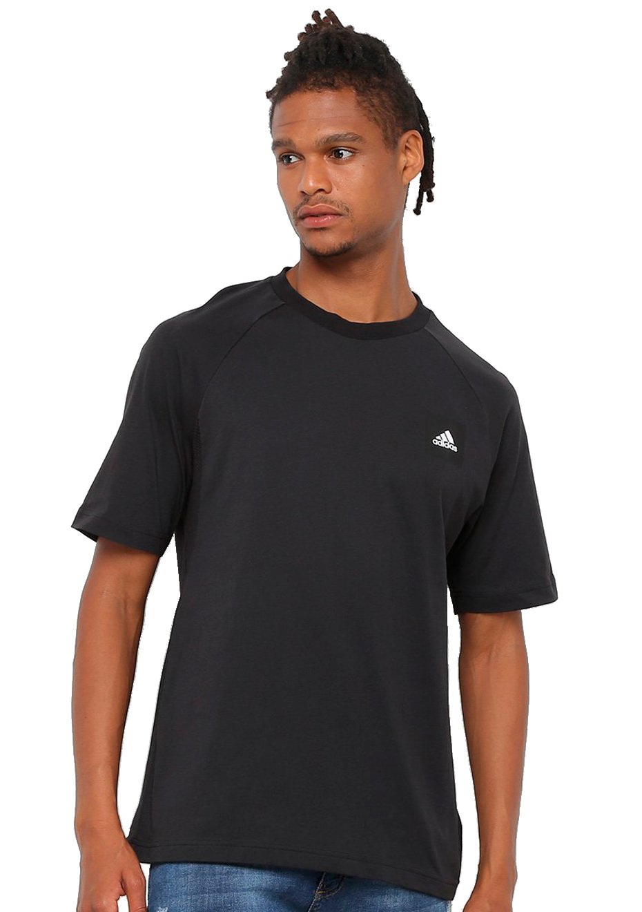 camiseta adidas masculina preta