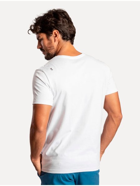 Camiseta Sergio K Masculina Cadeira Art Branca