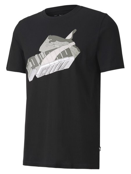 Camiseta Puma Masculina Sneaker Inspired Preta