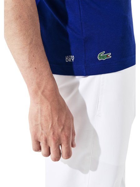 Camiseta Lacoste Masculina Sport Tennis Court Design Azul | Secret Outlet