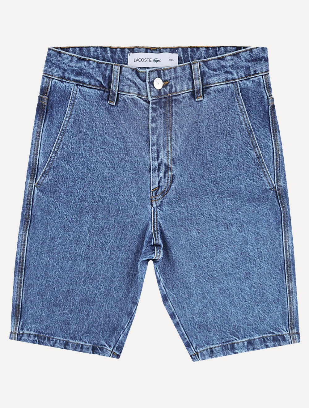 Bermuda Lacoste Jeans Masculina Essential Cotton Azul