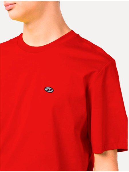 Camiseta Diesel Masculina Just Doval Pj Vermelha