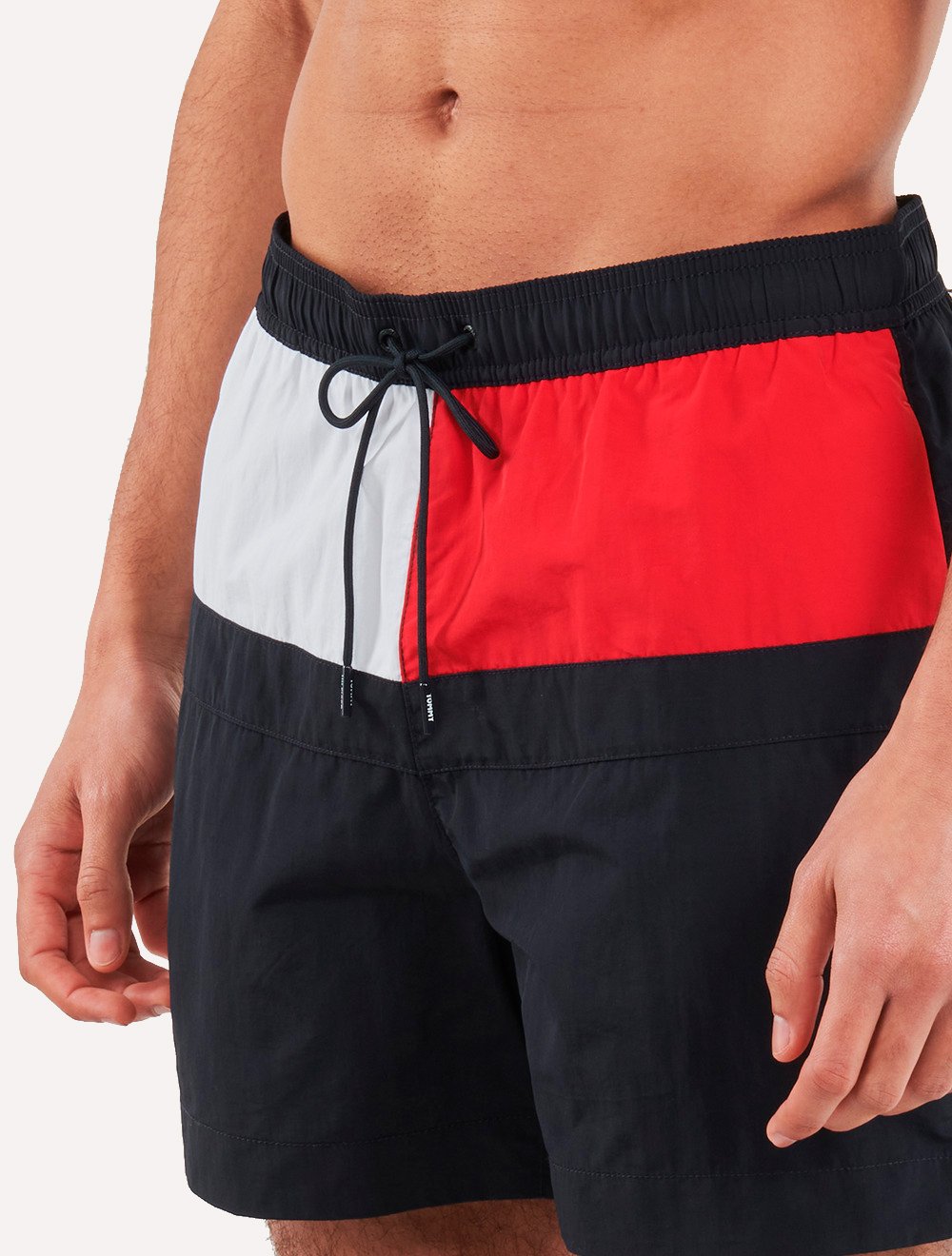 Short Tommy Hilfiger Medium Drawstring Colourblock Sash Azul Short Tommy Hilfiger Medium Drawstring Colourblock Sash Azul