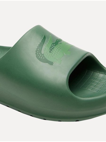 Chinelo Lacoste Masculino Slide Serve Croco Verde