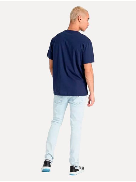 Camiseta Tommy Jeans Masculina Essential Flag Pocket Azul Marinho