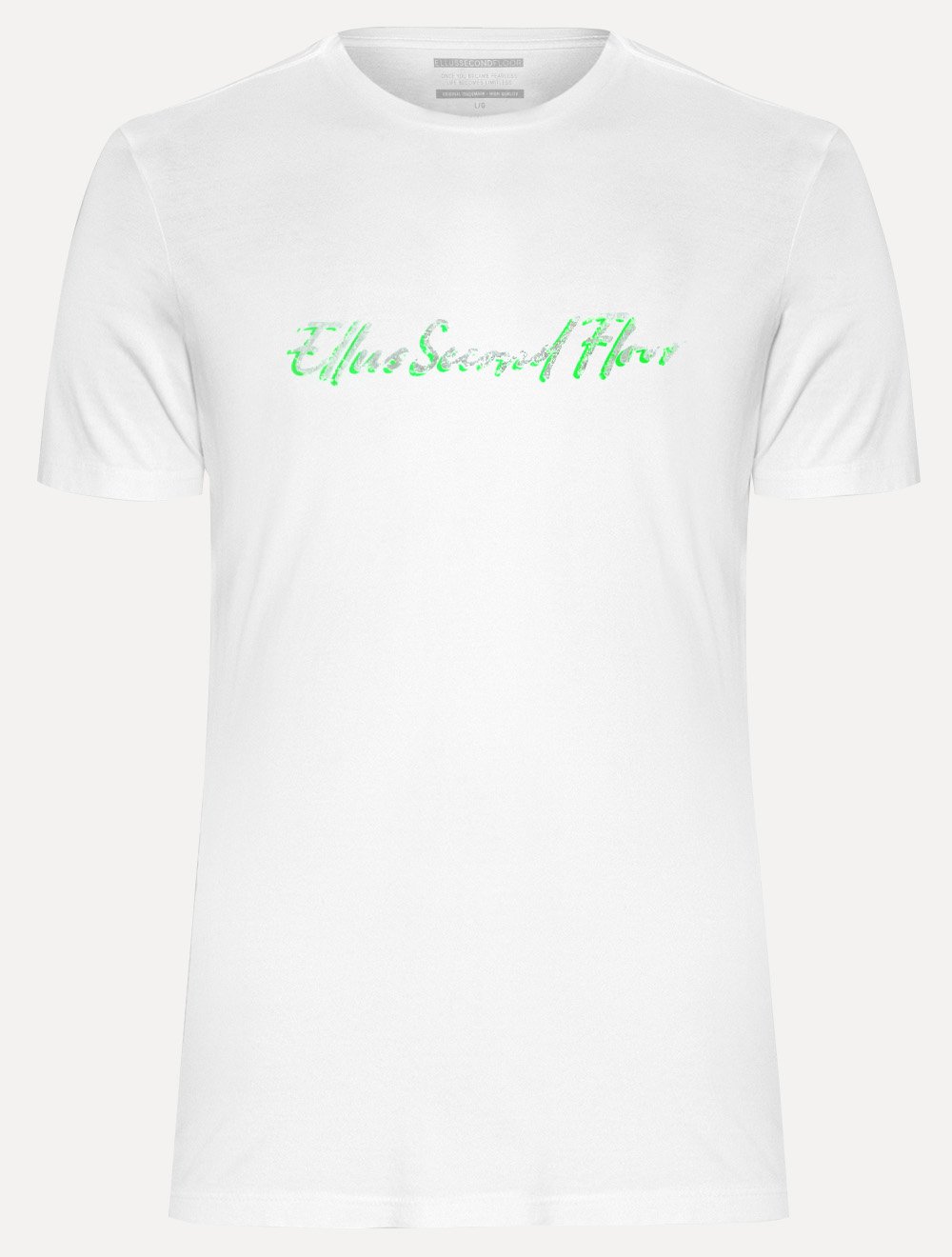 Camiseta Ellus Cotton Fine 2nd Floor Foil Classic Branca