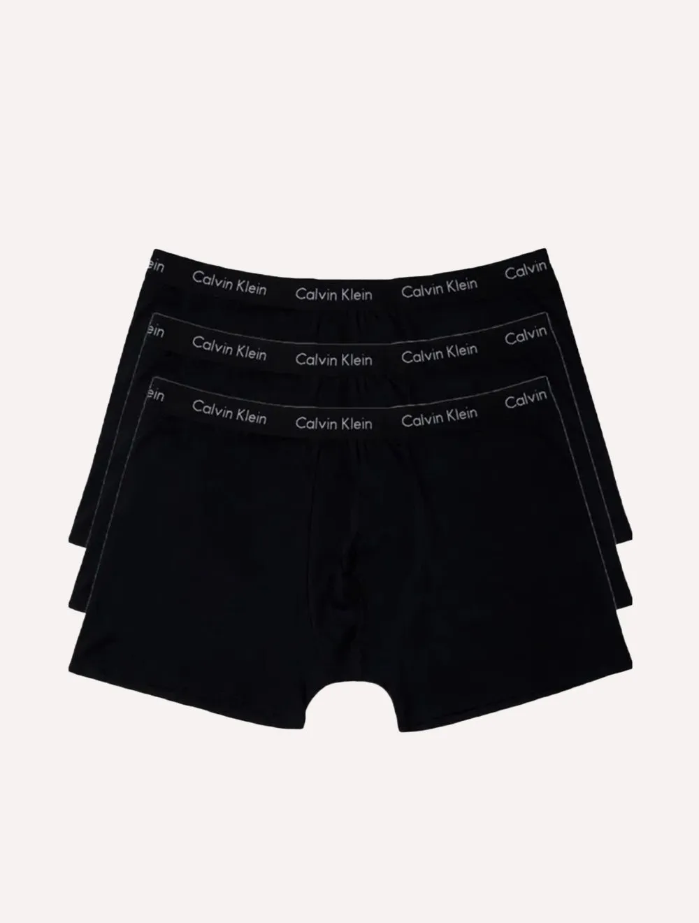 Cuecas Calvin Klein Underwear Plus Trunk Stretch All Black Pack 3UN