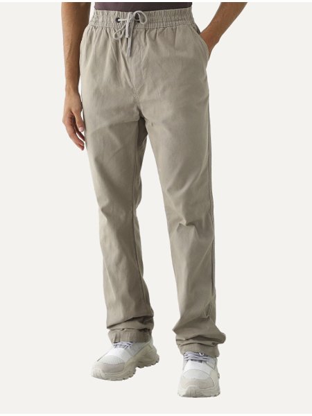Calça John John Sarja Masculina Slim Cannon Cáqui Secret Outlet