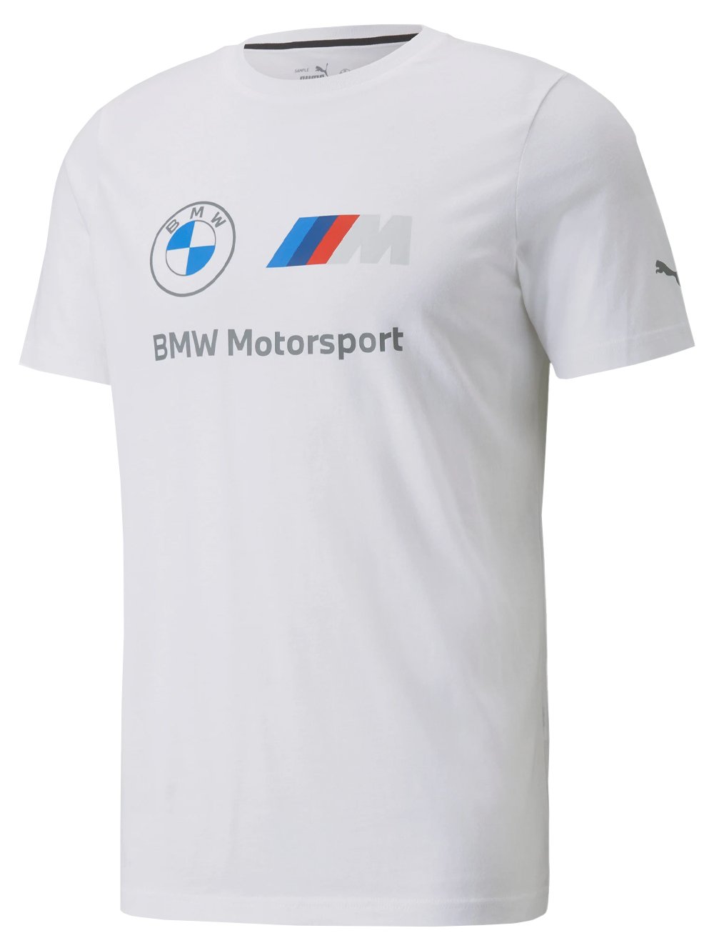 Camiseta Puma Masculina BMW MMS Essentials Logo Masculina Branca