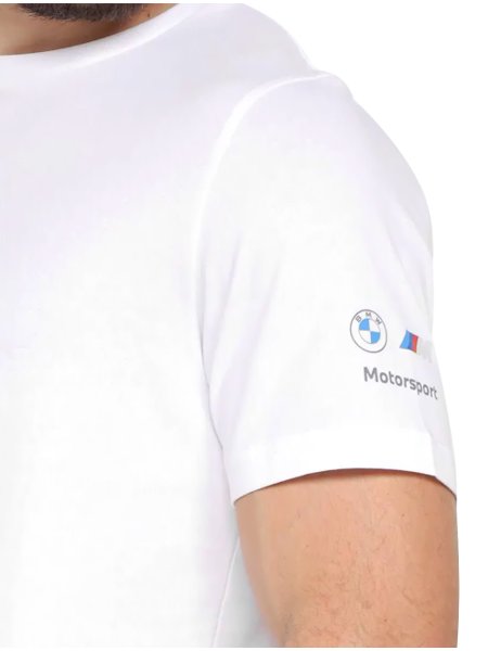 Camiseta Puma Masculina BMW MMS Essential Car Motorsport Graphic Branca