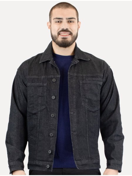 Jaqueta Ellus Jeans Masculina Ocean Vintage Preta Secret Outlet