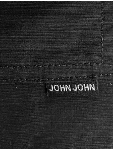 Camisa John John Masculina Manga Curta John Pocket Preta