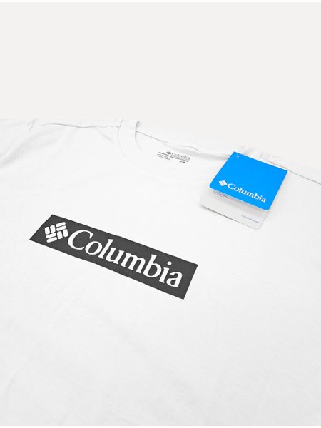 Camiseta Columbia Masculina Regular Branded Label Branca