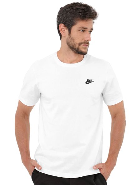 directorio contar Hamburguesa Camiseta Nike Masculina Sportswear Club Logo Branca | Secret Outlet
