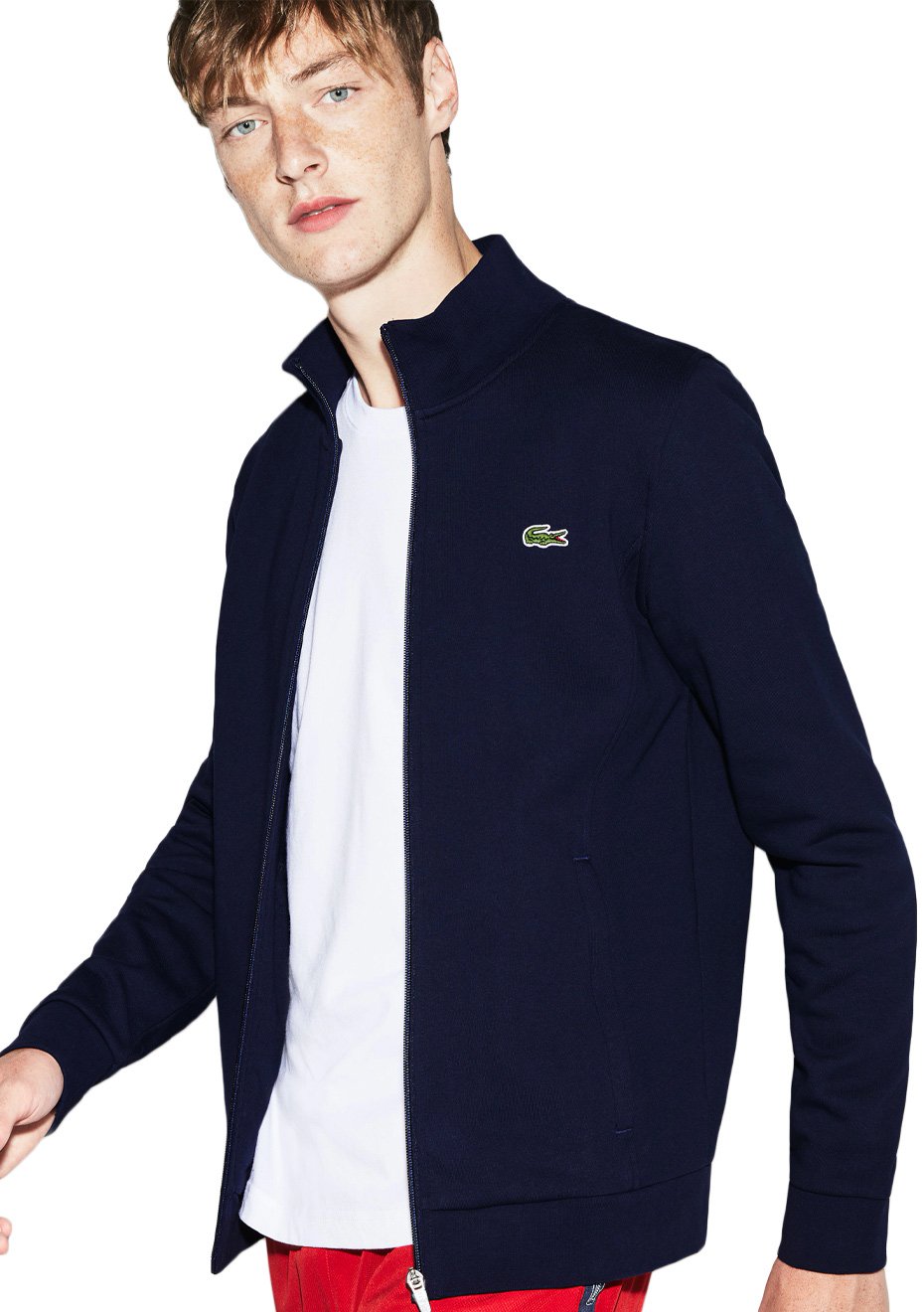 lacoste moletom com capuz orange