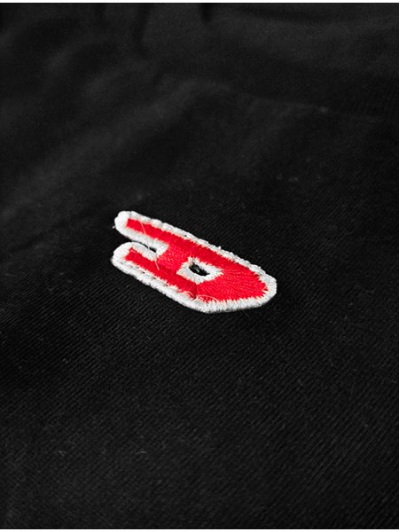 Camiseta Diesel Masculina T-Diegor-D Embroidered Centre Logo Preta