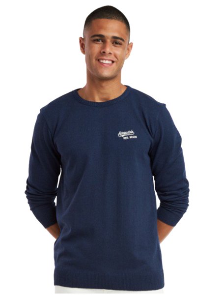 Suéter Aeropostale Masculino Tricot Orig. Brand Azul Marinho
