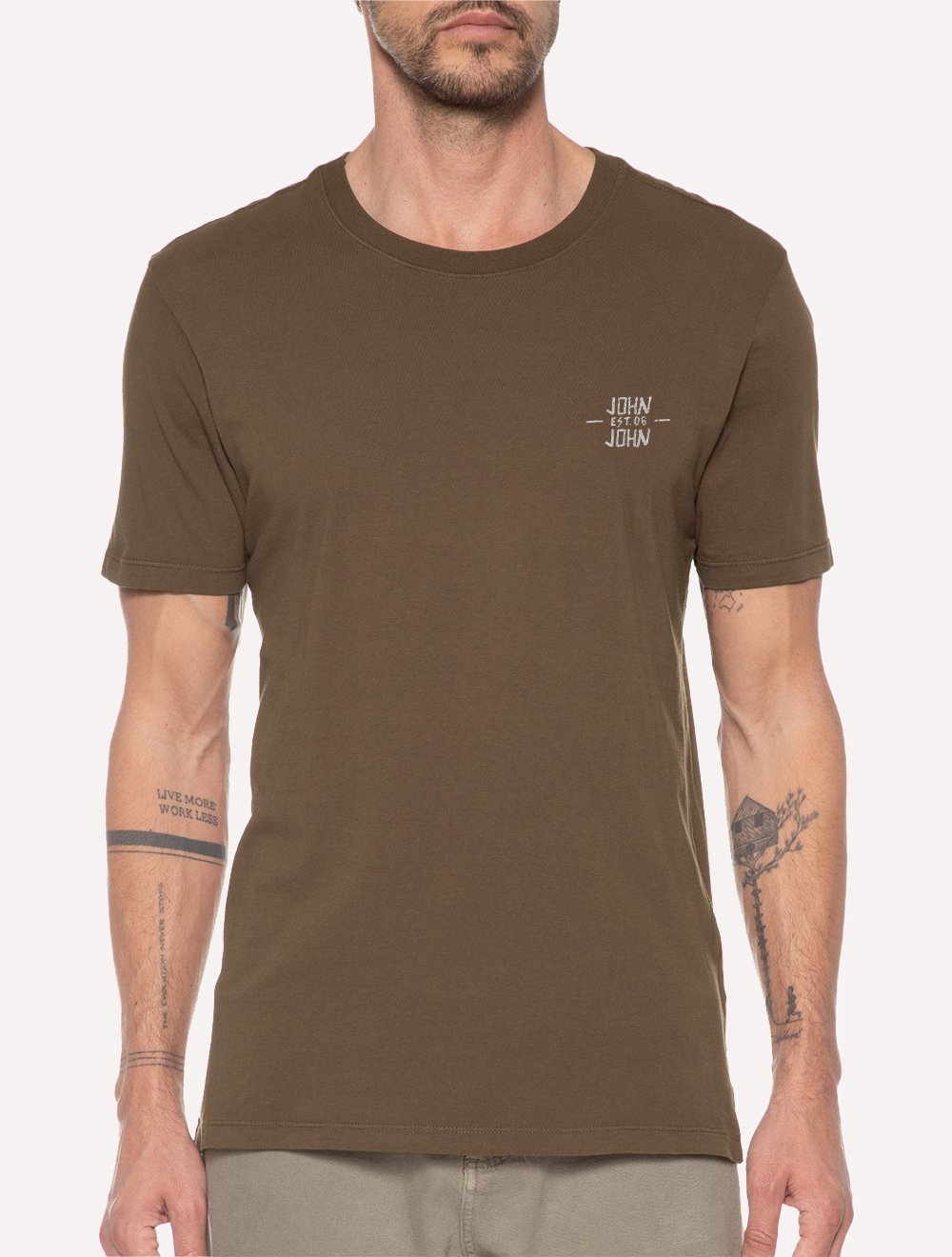 Camiseta John John Regular Fit Bege - Compre Agora