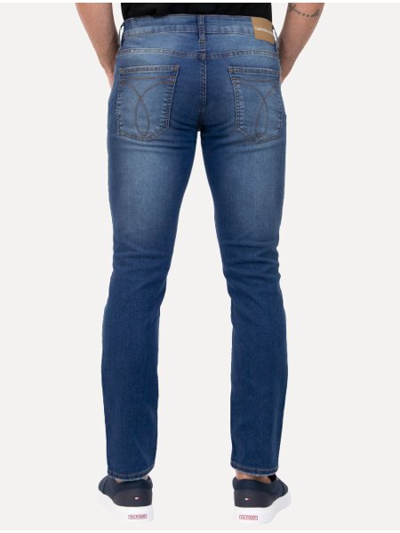 Calça Calvin Klein Jeans Masculina Skinny Pockets Stretch Cintura Baixa  Clara