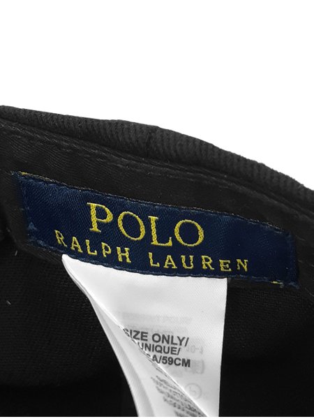Boné Ralph Lauren Initial Caps Polo Preto