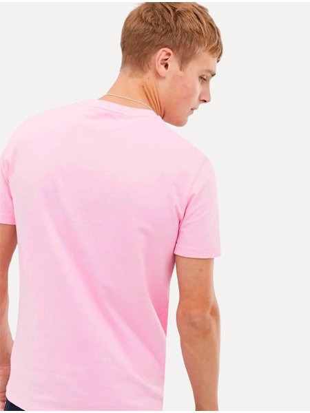 Camiseta Ralph Lauren Masculina Custom Slim Fit Rosa