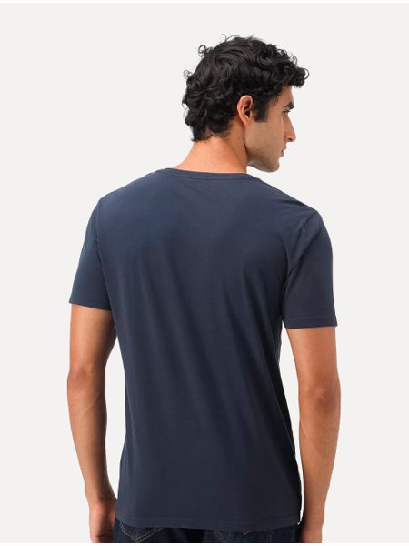 Camiseta Guess Masculina Original Small Triangle Azul Marinho