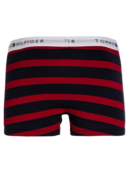 Cueca Tommy Hilfiger Cotton Stretch Boxer Trunk Preta/Cinza Pack 2UN