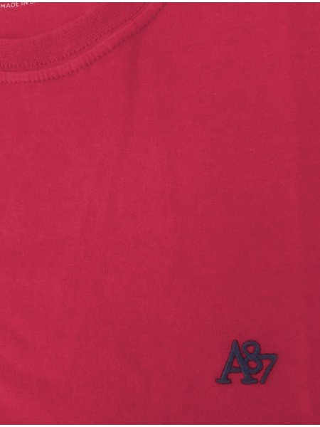 Camiseta Aeropostale Masculina Embroidered Navy Logo A87 Carmesim Rosa