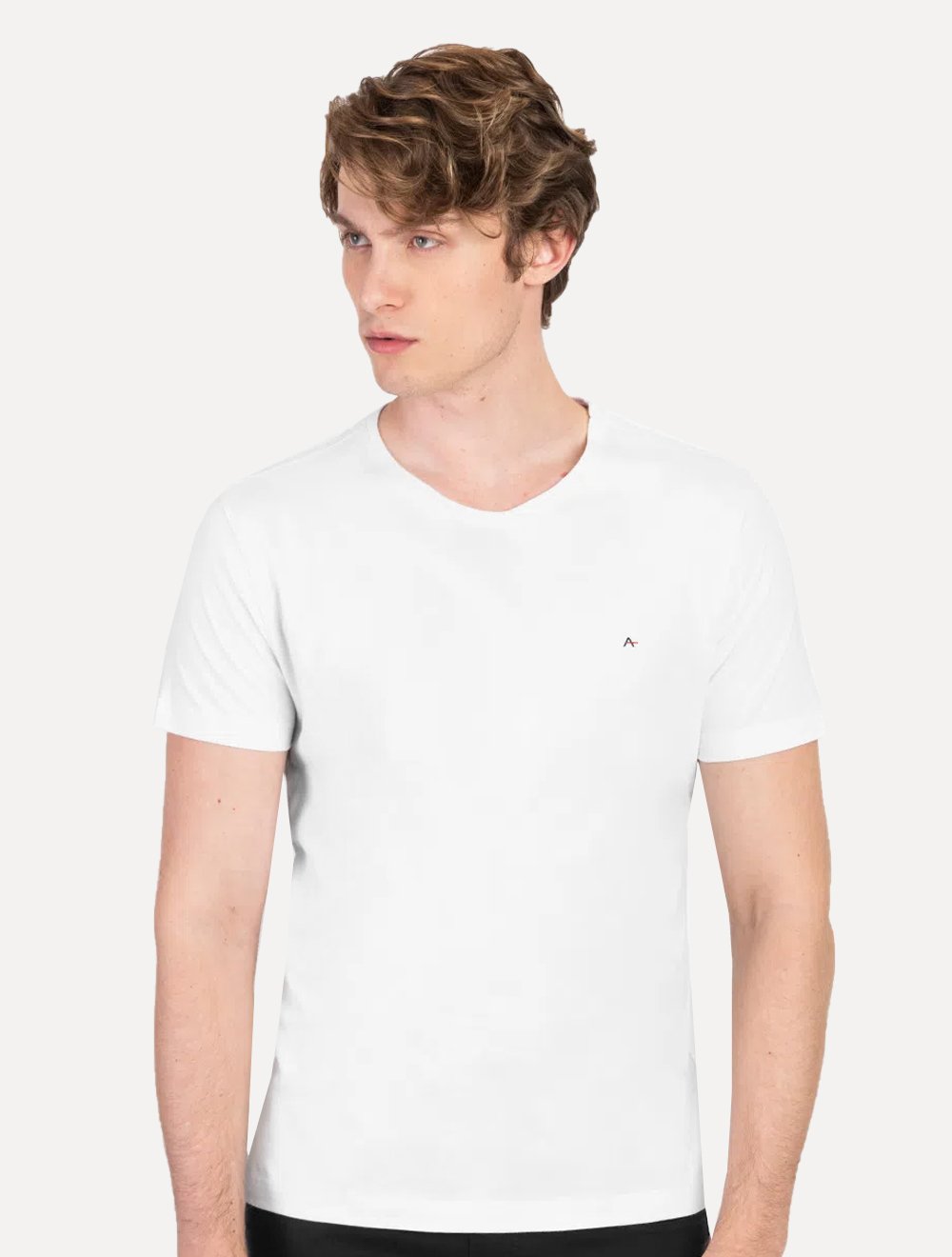 Camiseta Aramis Masculina Basic Lisa Branca