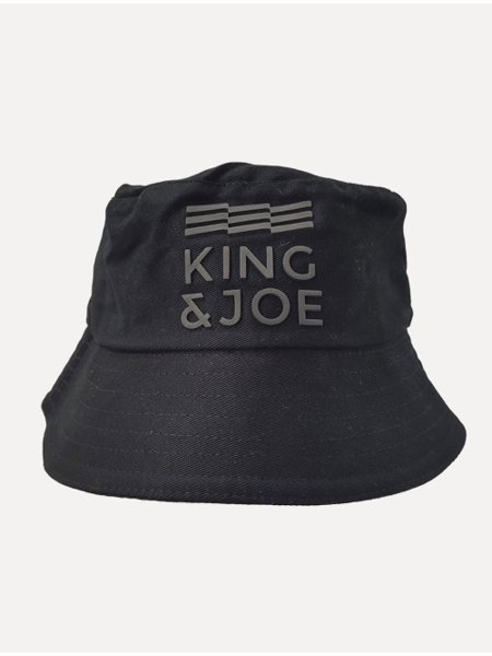Chapéu King & Joe Masculino Bucket Monocromático Preto
