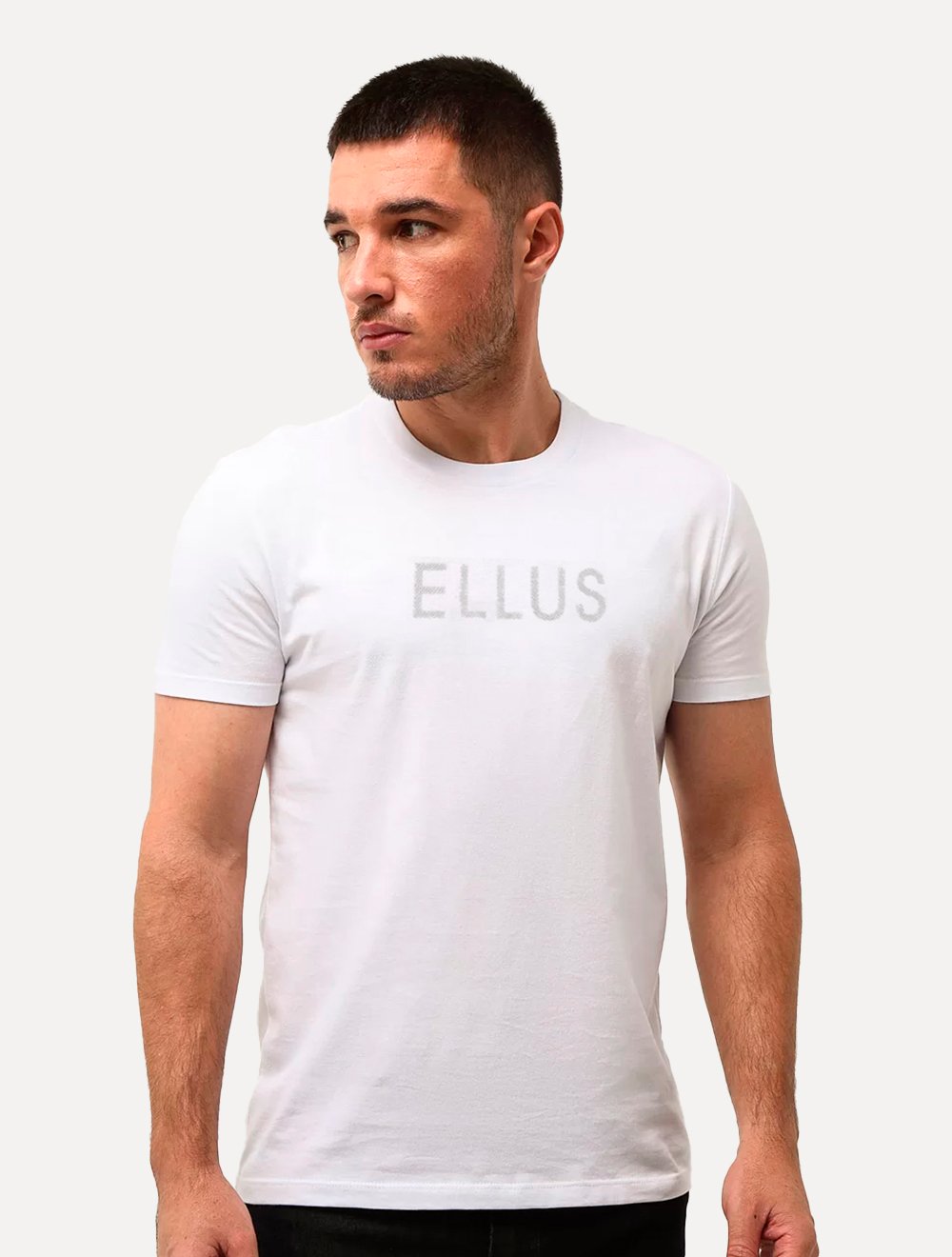 Camiseta Ellus Cotton Fine Dots Foils Classic Branca