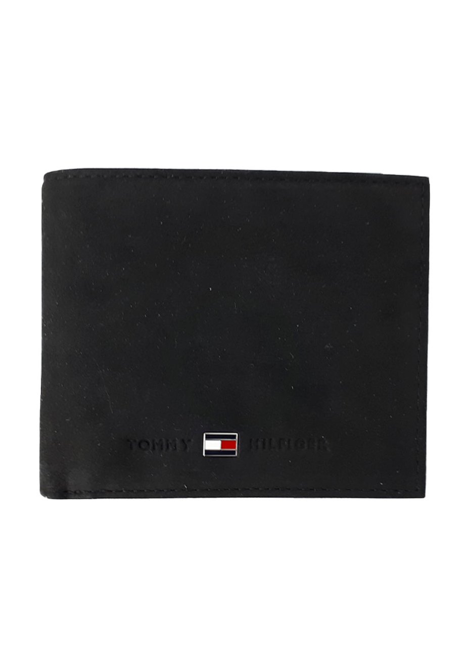 Carteira Tommy Hilfiger Masculina Couro Eton Mini CC Wallet Preta