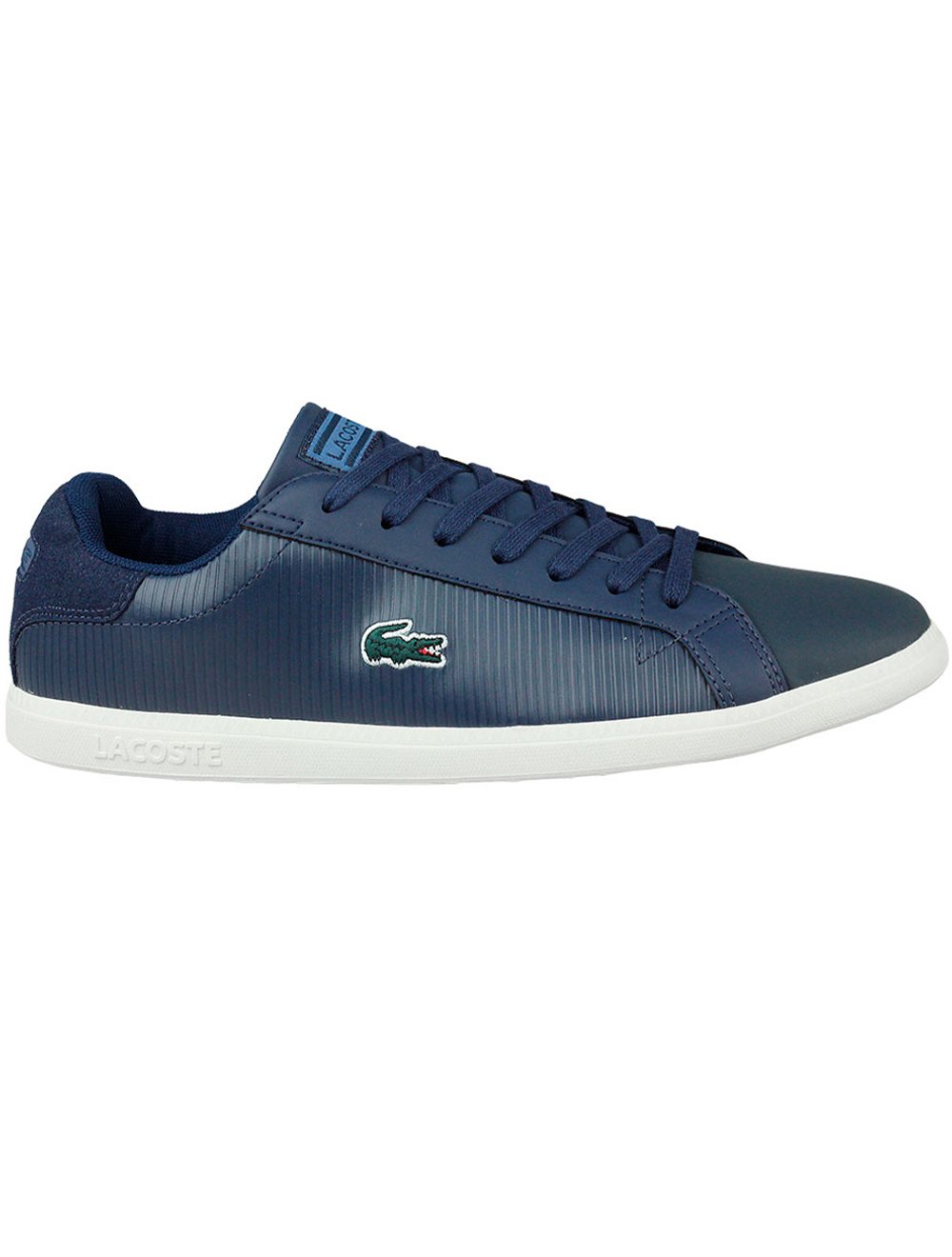 Tênis Lacoste Masculino Couro Graduate 319 Azul Marinho | Secret Outlet