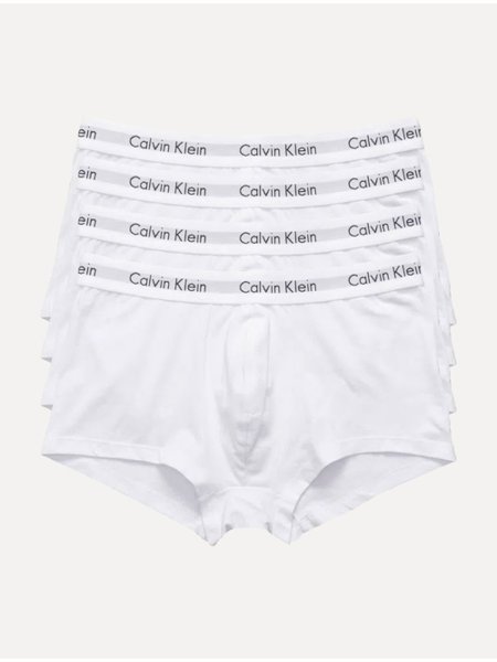 Cuecas Calvin Klein Low Rise Trunk Brancas Pack 4UN