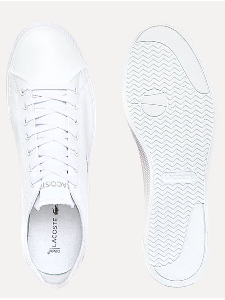 Tênis Lacoste Masculino Couro Gripshot Wht/Wht Branco